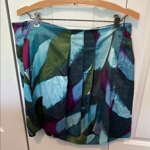 Blue and Black Mini Shorts that look like Skirt